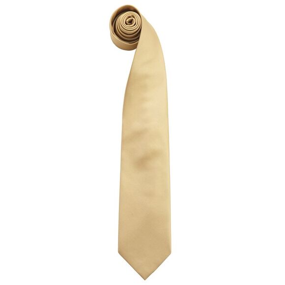 Premier Mens Fashion Colors Work Clip On Tie (Pack of 2) / Gold